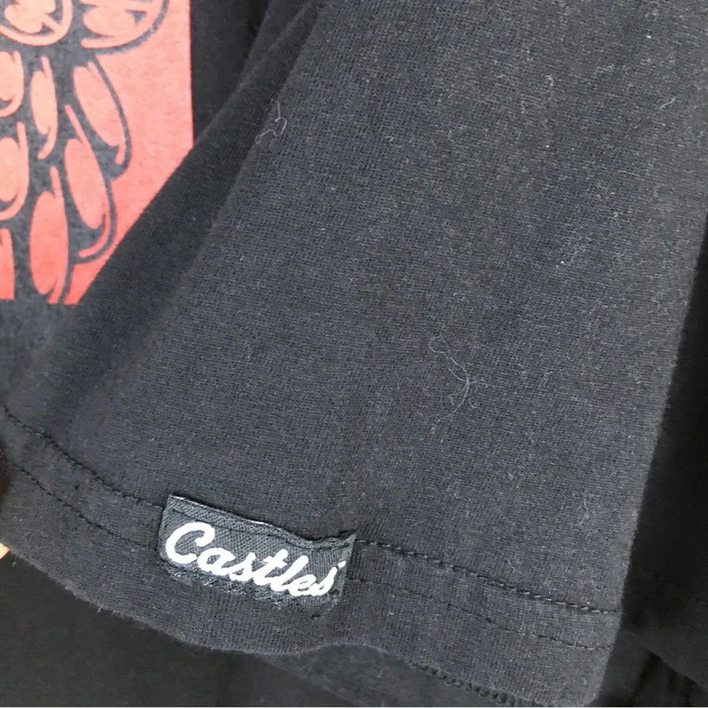 Crooks & Castles Streetwear Short Sleeve Black T-Shirt Red White Graphic Sz 3XL - Picture 5 of 12